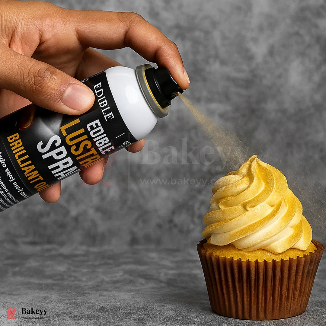 Sugarin Edible Lustre Spray – Champagne Gold | 100ml – Propellant-Free