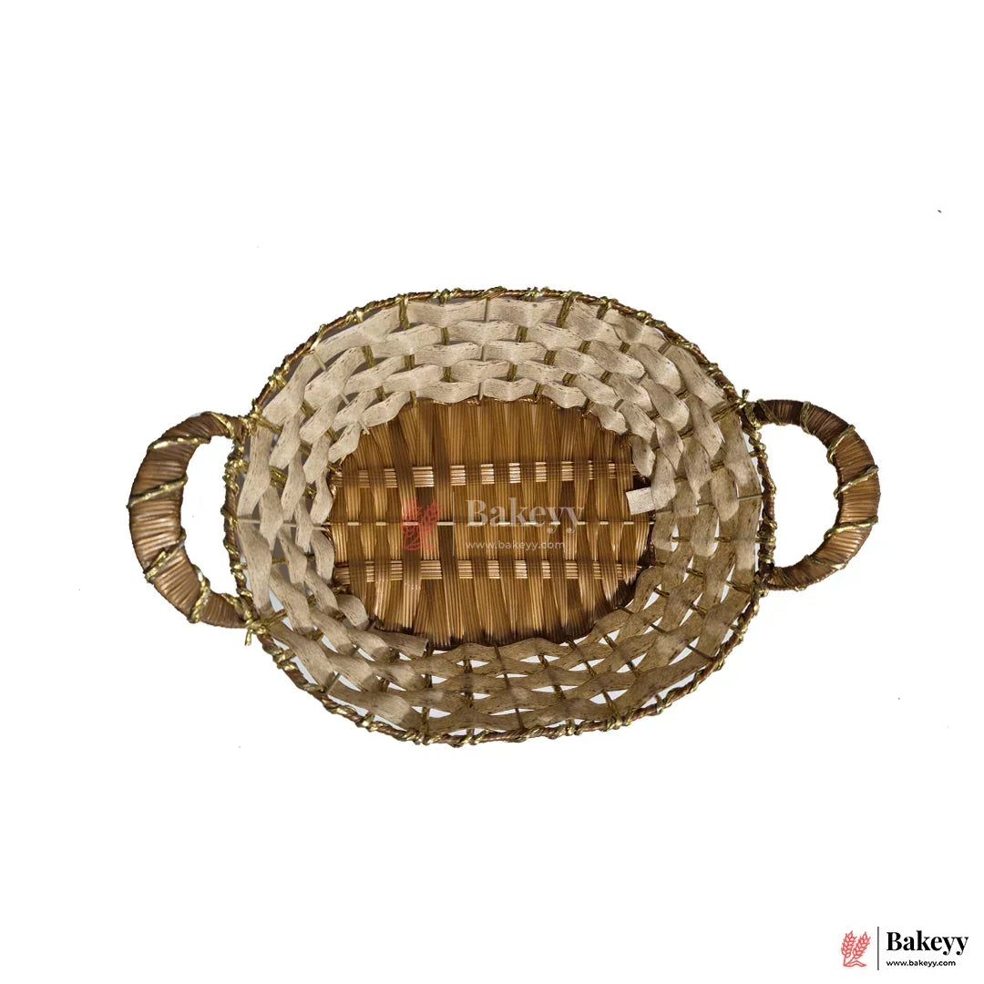 Multipurpose Plastic Storage Basket with Handle | Wicker basket – Ventilated Organizer for Kitchen & Office - Bakeyy.com - India - Multipurpose Plastic Storage Basket with Handle | Wicker basket – Ventilated Organizer for Kitchen & Office - Default Title