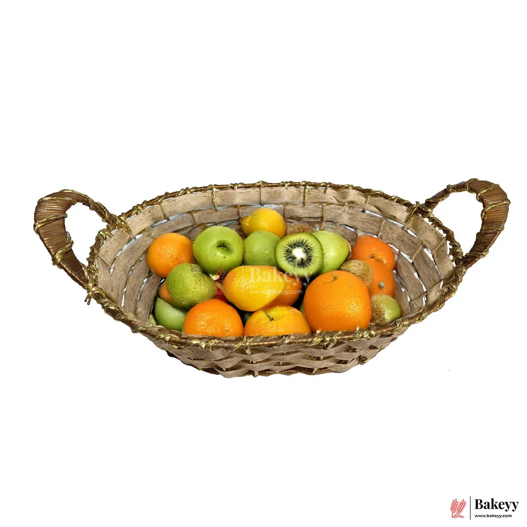 Multipurpose Plastic Storage Basket with Handle | Wicker basket – Ventilated Organizer for Kitchen & Office - Bakeyy.com - India - Multipurpose Plastic Storage Basket with Handle | Wicker basket – Ventilated Organizer for Kitchen & Office - Default Title