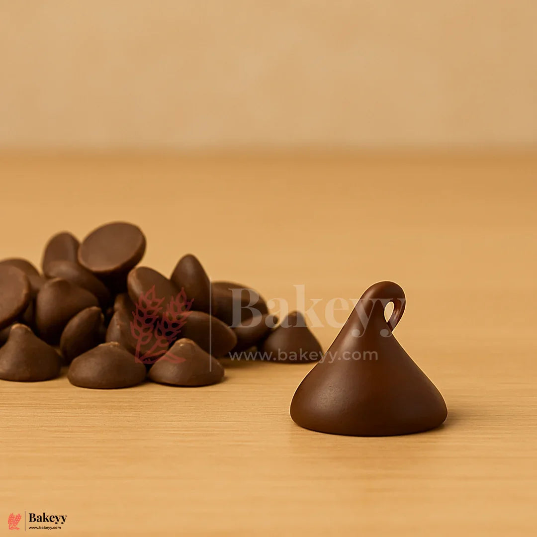 Morde Dark Compound Chips (CC D1990) – 500g | Premium Baking & Dessert Decoration