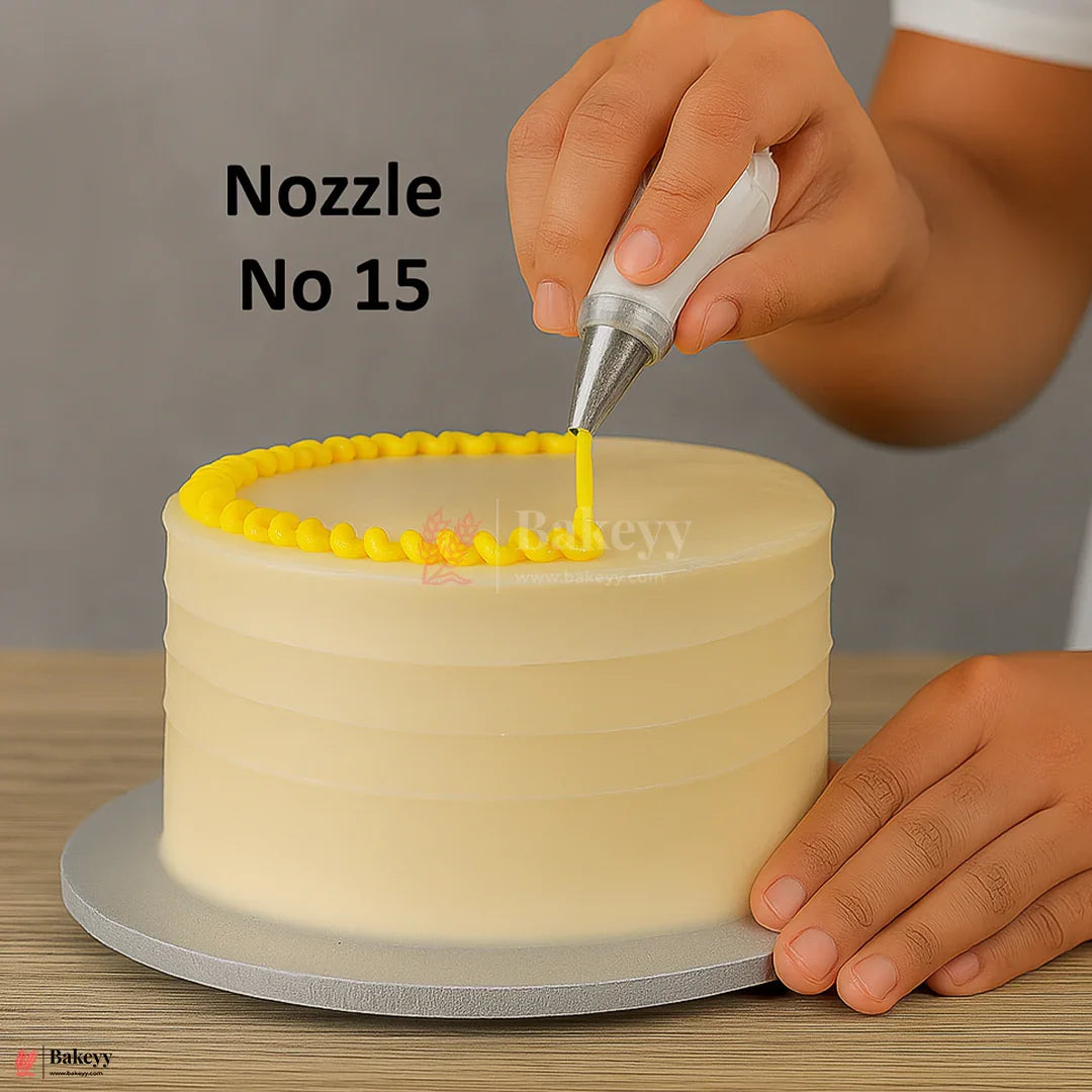 Small Nozzle No. 15 – Stainless Steel Piping Tip for Cake Decoration