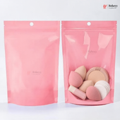 Transparent Front with Pastel Stand-Up Ziplock Pouch | Multiple Colors | Pack of 100