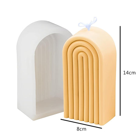 ONNPNN Geometric Rainbow Candle Mold,| Cake Mould Fondant Decorating Cake - Bakeyy.com - India - ONNPNN Geometric Rainbow Candle Mold,| Cake Mould Fondant Decorating Cake - Default Title
