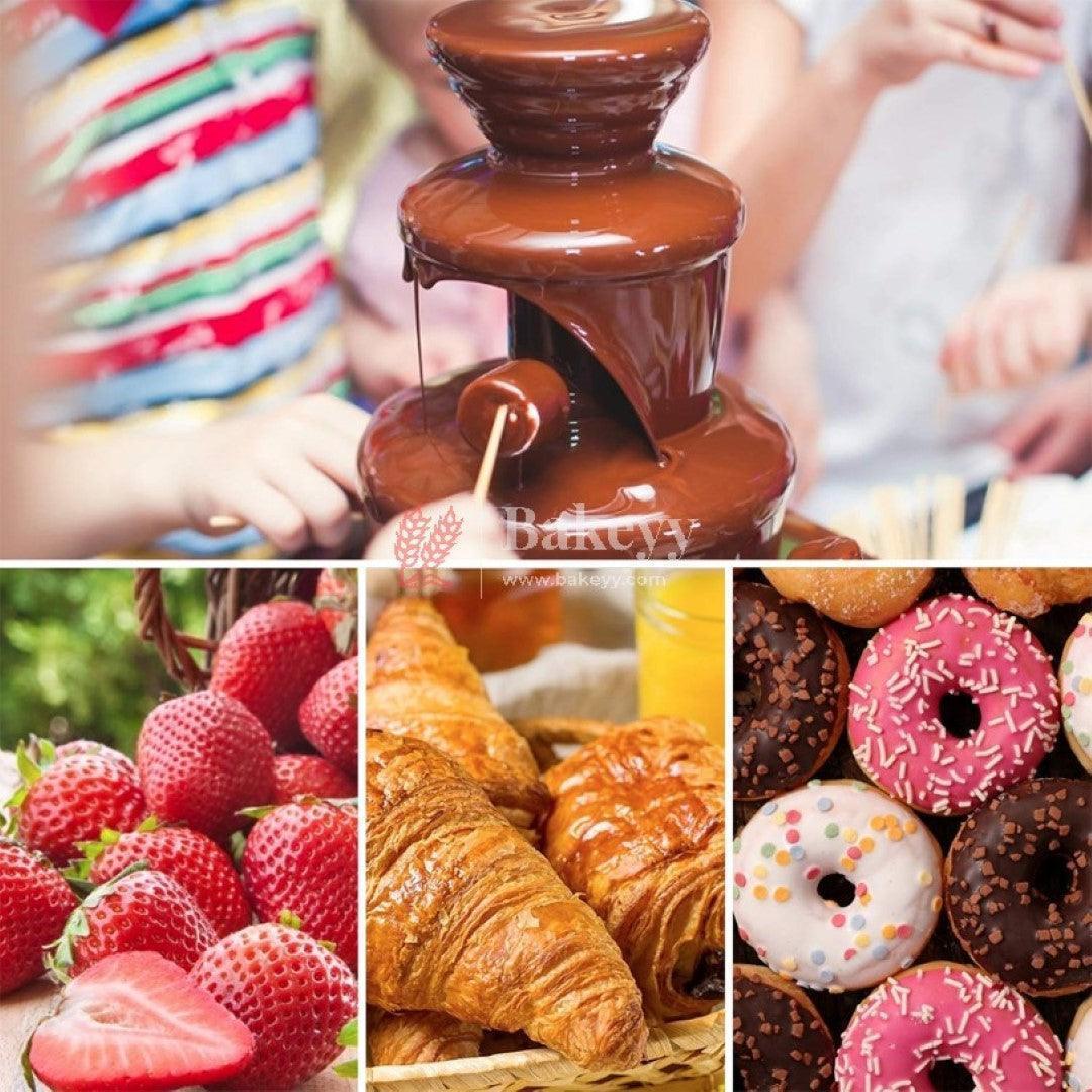 4 Layer Electric Chocolate Fountain Machine| Perfect for Melting Chocolates| 1 Piece - Bakeyy.com - India - 4 Layer Electric Chocolate Fountain Machine| Perfect for Melting Chocolates| 1 Piece - Default Title