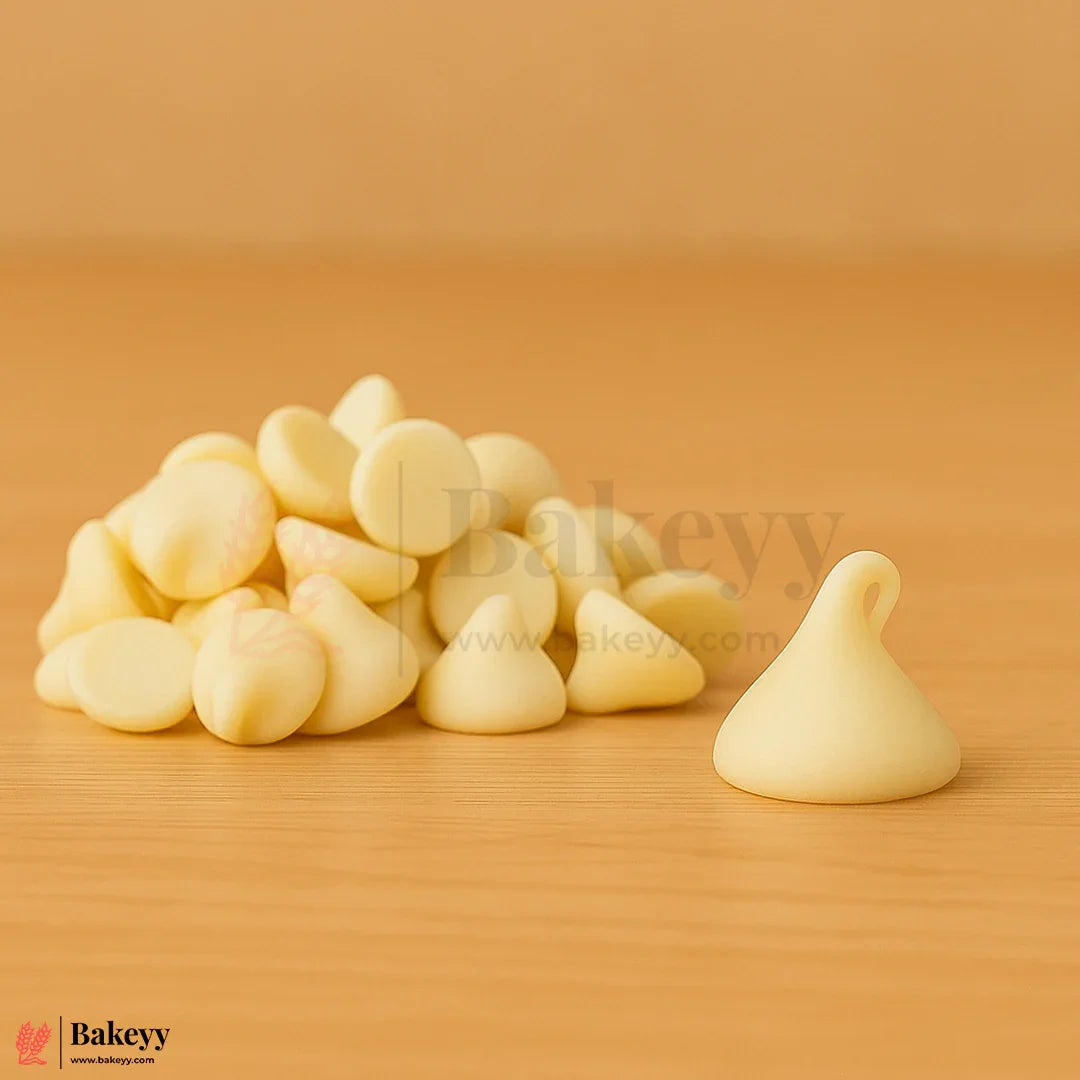 Morde White Compound Chips 500g – Smooth & Creamy Baking Chips for Cakes, Muffins, Desserts & Decoration