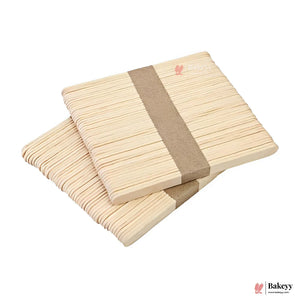 Cakesicle Sticks – 11cm x 0.8cm| Wooden Popsicle Sticks for Cake Pops, Ice Cream, Crafts | Thin, Food-Grade Wood, Smooth Finish – Perfect for DIY and Baking Projects| Pack of 50 - Bakeyy.com - India - Cakesicle Sticks – 11cm x 0.8cm| Wooden Popsicle Sticks for Cake Pops, Ice Cream, Crafts | Thin, Food-Grade Wood, Smooth Finish – Perfect for DIY and Baking Projects| Pack of 50 - Default Title