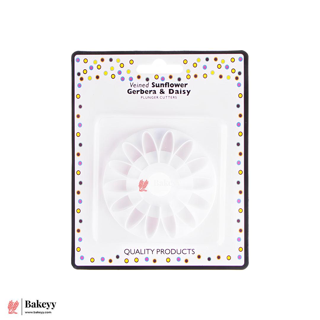 Plunger Cutter Fondant Mould Sunflower Gerbera & Daisy| 1 Piece - Bakeyy.com - India - Plunger Cutter Fondant Mould Sunflower Gerbera & Daisy| 1 Piece - Default Title