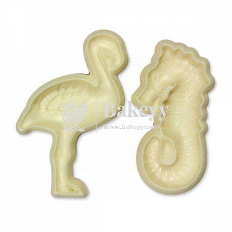 Flamingo & Stamp; Seahorse Pop It Cutter Set | 2 pcs - Bakeyy.com - India - Flamingo & Stamp; Seahorse Pop It Cutter Set | 2 pcs - Default Title