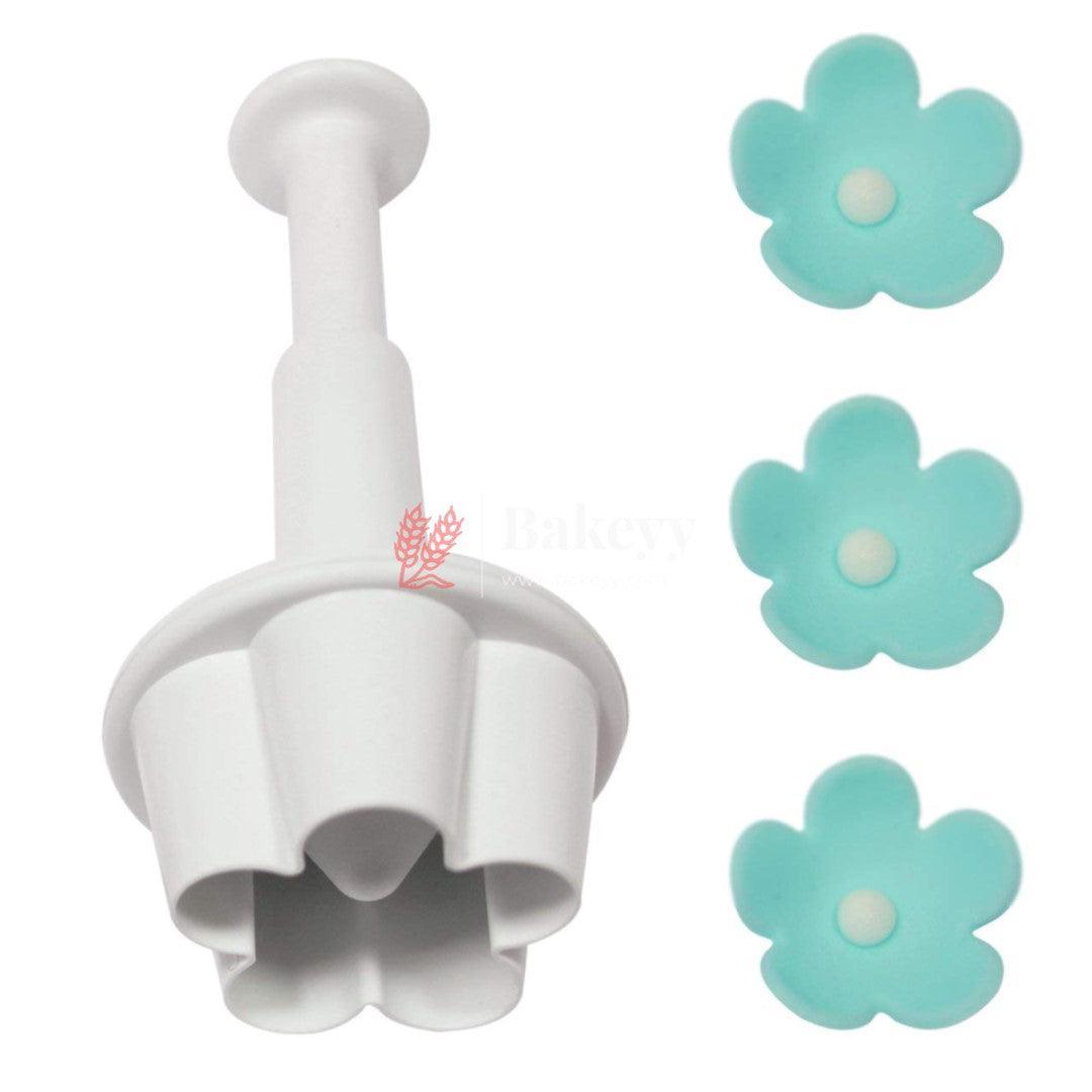 Flower Plunger Cutter Fondant Mould 4 pcs - Bakeyy.com - India - Flower Plunger Cutter Fondant Mould 4 pcs - Default Title