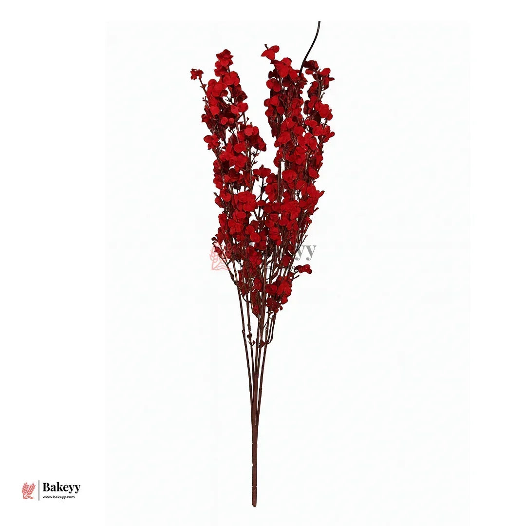 Artificial Blossom Stem – 56cm | Floral Stem for Home & Vase Decor Bouquet | 1 Piece - Bakeyy.com - India - Artificial Blossom Stem – 56cm | Floral Stem for Home & Vase Decor Bouquet | 1 Piece - Red 212.00
