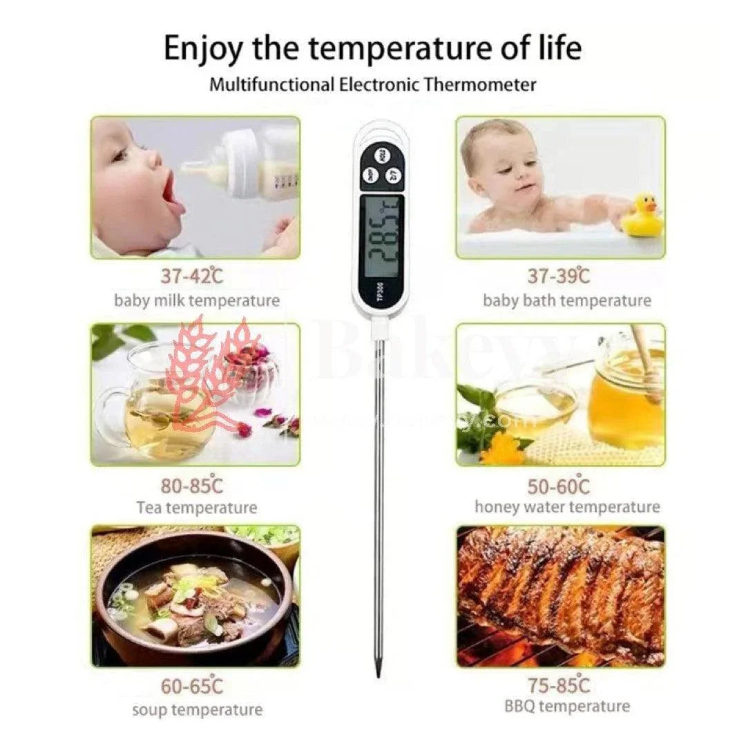 Food Thermometer, Digital Cooking Round Instant Read Meat Kitchen Thermometer | TP 300 - Bakeyy.com - India - Food Thermometer, Digital Cooking Round Instant Read Meat Kitchen Thermometer | TP 300 - Default Title