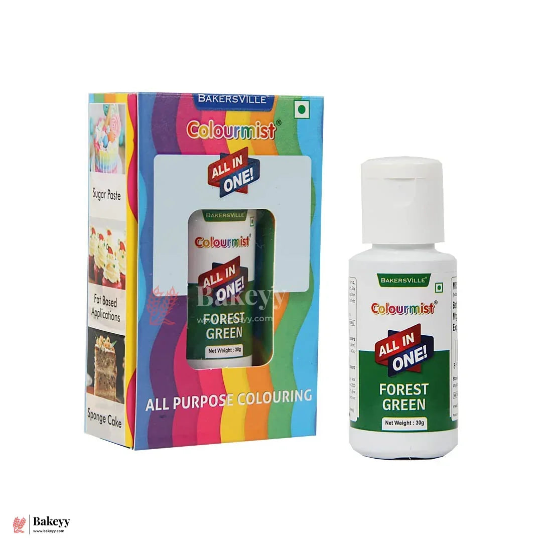 Colourmist Forest Green | All-in-One Edible Food Colour - 30ml - Bakeyy.com - India - Colourmist Forest Green | All-in-One Edible Food Colour - 30ml - Default Title