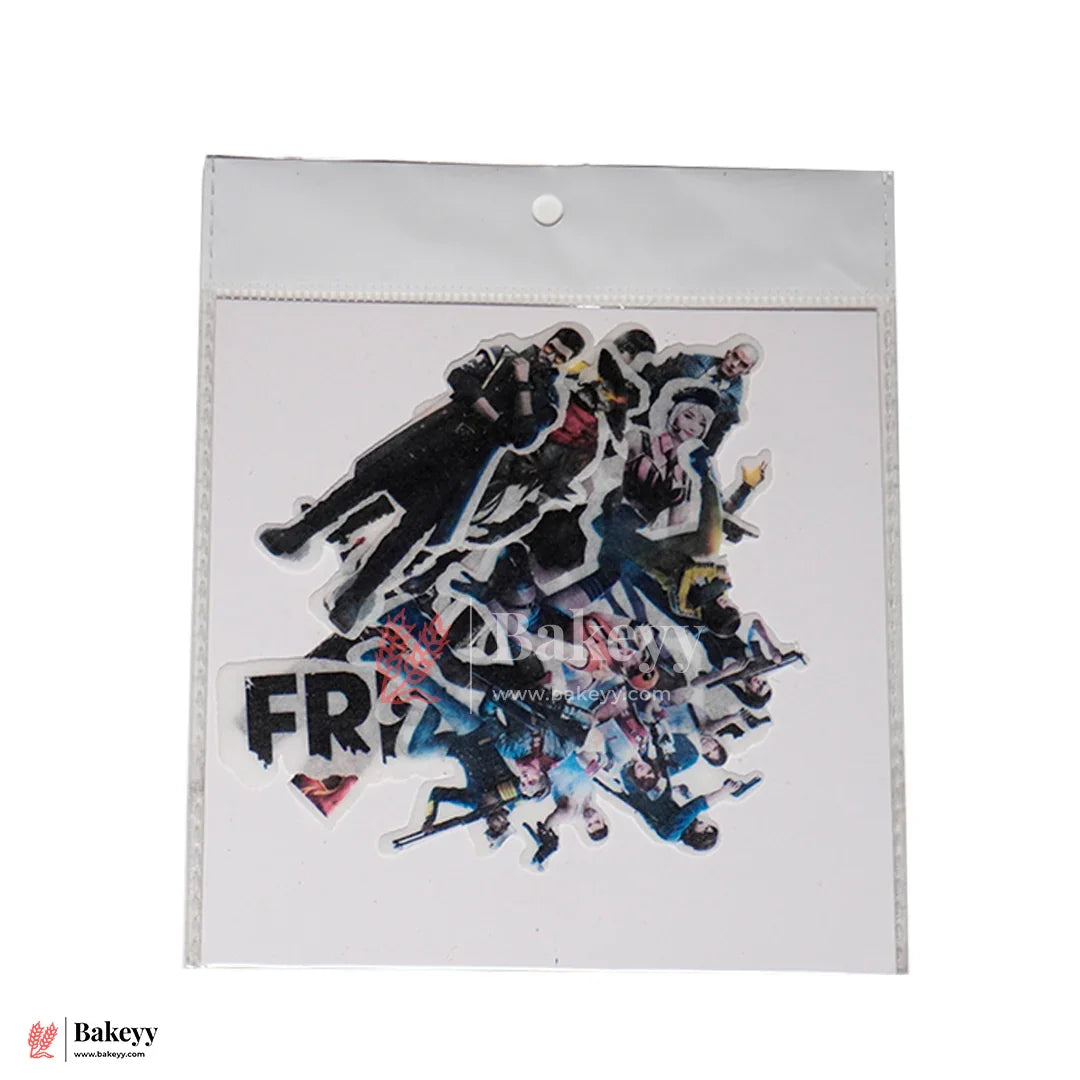 Pre-Cut | Edible Wafer | Freefire Theme| Pack Of 13