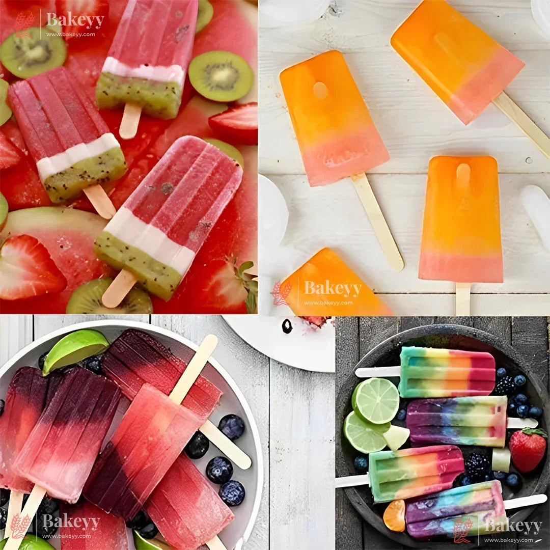 Cakesicle Sticks – 11cm x 0.8cm| Wooden Popsicle Sticks for Cake Pops, Ice Cream, Crafts | Thin, Food-Grade Wood, Smooth Finish – Perfect for DIY and Baking Projects| Pack of 50 - Bakeyy.com - India - Cakesicle Sticks – 11cm x 0.8cm| Wooden Popsicle Sticks for Cake Pops, Ice Cream, Crafts | Thin, Food-Grade Wood, Smooth Finish – Perfect for DIY and Baking Projects| Pack of 50 - Default Title