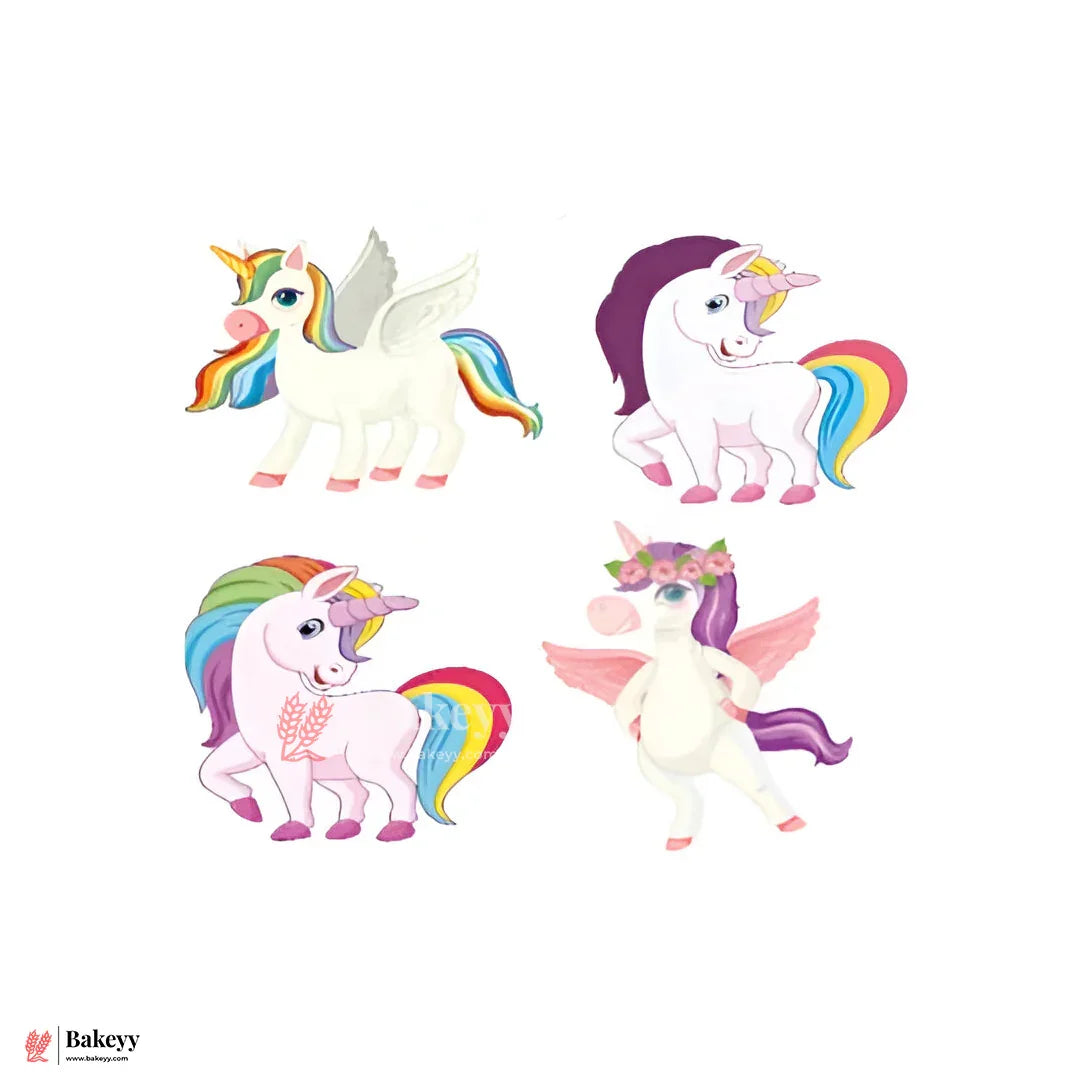 Pre-Cut | Edible Wafer |  Magical Unicorn Theme| Pack Of 15
