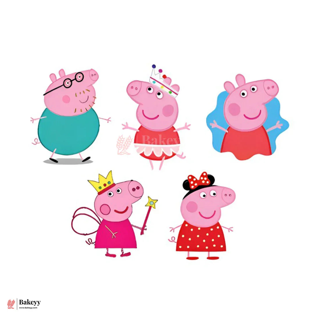 Pre-Cut | Edible Wafer | Peppa Pig Theme| Pack Of 15