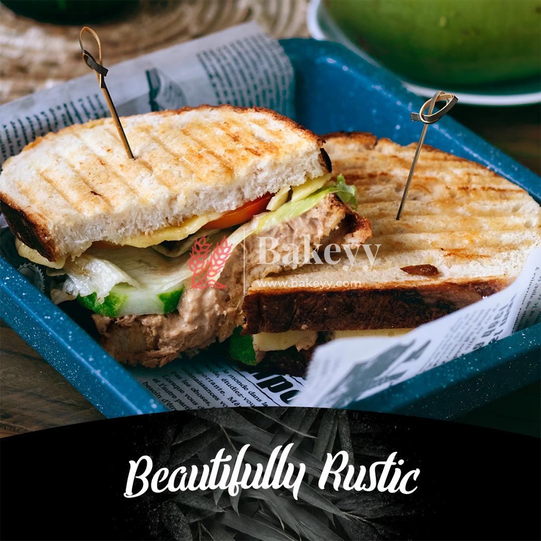 4 Inch/10cm Bamboo Knot Picks |Black Colour | Cocktail Skewers Eco Friendly Completely Biodegradable | Adding Cocktail | Pack Of 100 - Bakeyy.com - India - 4 Inch/10cm Bamboo Knot Picks |Black Colour | Cocktail Skewers Eco Friendly Completely Biodegradable | Adding Cocktail | Pack Of 100 - Default Title