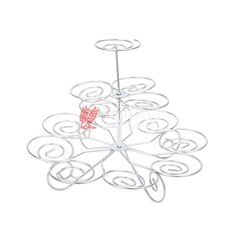 Detachable 3 Layers Iron Cake Stand 13 Cupcake Holder Cup Tray Table Decoration for Party Wedding Birthday Displays Tower - Bakeyy.com - India - Detachable 3 Layers Iron Cake Stand 13 Cupcake Holder Cup Tray Table Decoration for Party Wedding Birthday Displays Tower - Default Title