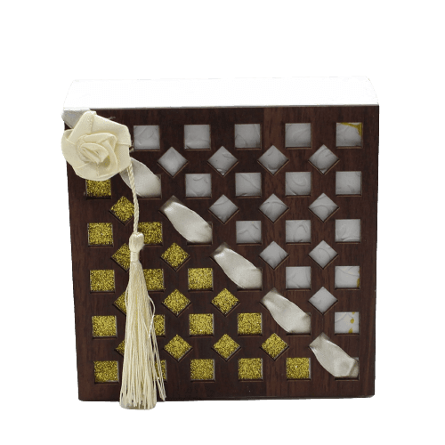 Gift Box | Pack Of 10 | Chocolate Packing Box | Return Gift Box | Gold & WhiteColour | - Bakeyy.com - India - Gift Box | Pack Of 10 | Chocolate Packing Box | Return Gift Box | Gold & WhiteColour | - Default Title