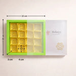 green_Sliding_Chocolate_Box_with_Gold_Cavity_Premium_Rigid_Gift_Box_for_Chocolates - Bakeyy.com