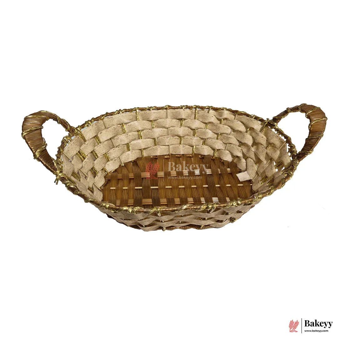 Multipurpose Plastic Storage Basket with Handle | Wicker basket – Ventilated Organizer for Kitchen & Office - Bakeyy.com - India - Multipurpose Plastic Storage Basket with Handle | Wicker basket – Ventilated Organizer for Kitchen & Office - Default Title