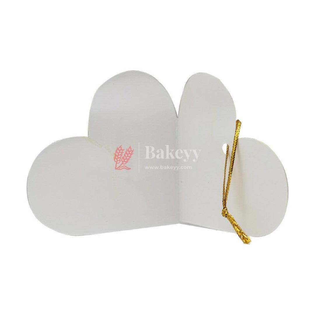 Heart Shape Tags | Eco-Friendly | Tags with Golden Thread - Bakeyy.com - India - Heart Shape Tags | Eco-Friendly | Tags with Golden Thread - Default Title