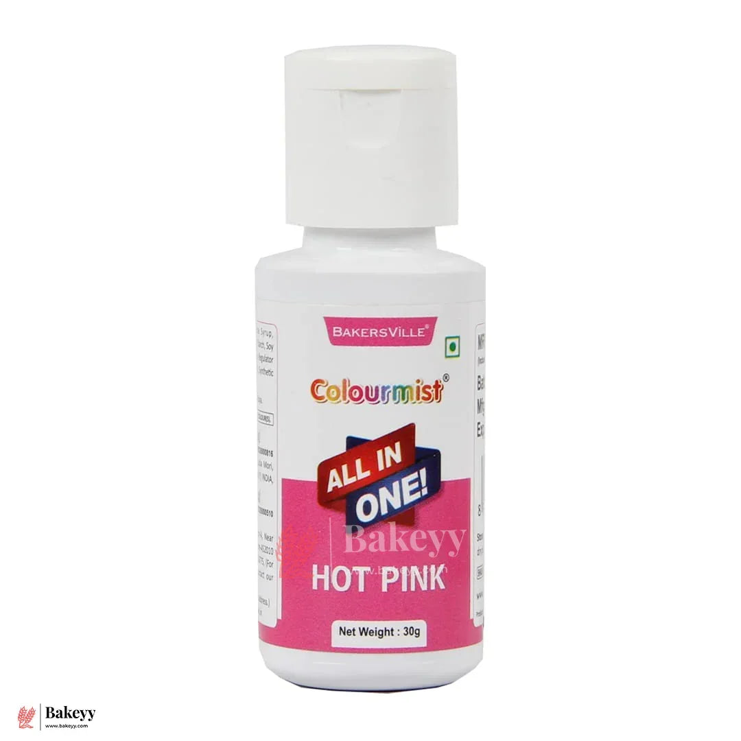 Colourmist Hot Pink | All-in-One Edible Food Colour - 30ml - Bakeyy.com - India - Colourmist Hot Pink | All-in-One Edible Food Colour - 30ml - Default Title