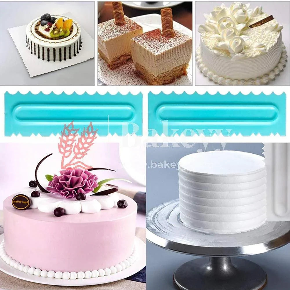 Plastic Scraper Cake Cutter, Chopper, Smoother Icing - Bakeyy.com - India - Plastic Scraper Cake Cutter, Chopper, Smoother Icing - Default Title