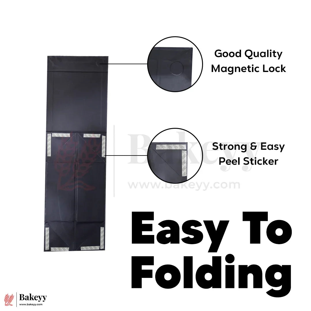 Premium Navy Blue Colour Collapsible Magnetic Lid Gift Box - Pack of 1