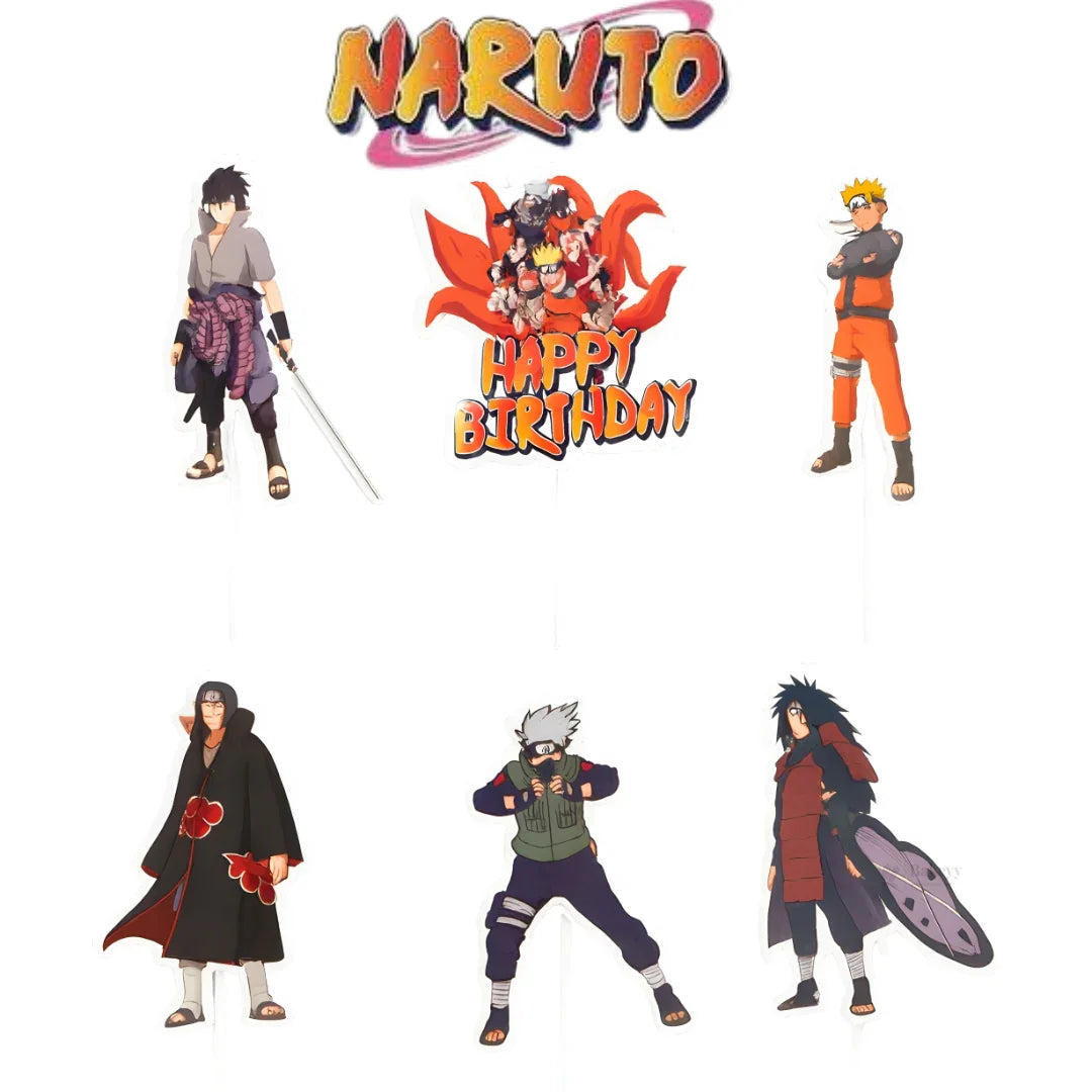 Kids Movies & Shows Cake Toppers | Birthday Party Decor | Birthday Cake Decor | Pack of 6