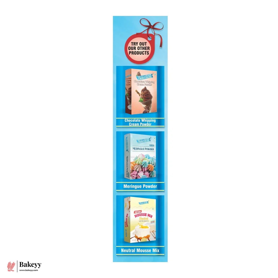 BakersWhip Whipping Cream Powder | Instant Whip Topping for Cakes, Pastries & Desserts – 450g