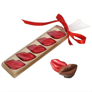5 Cavity Lips & Heart Shaped Chocolate Packaging Box with Inner Tray | Premium Gold Finish Truffle & Sweet Box | Two Design Options Available | Pack of 10 - Bakeyy.com - India - 5 Cavity Lips & Heart Shaped Chocolate Packaging Box with Inner Tray | Premium Gold Finish Truffle & Sweet Box | Two Design Options Available | Pack of 10 - Lips 1 130.00