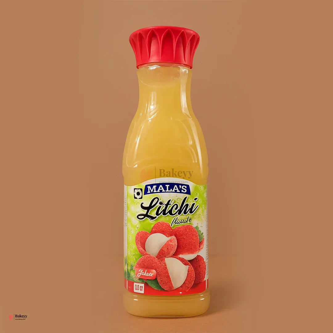 Mala's Litchi Crush – Pulpy Fruit Syrup for Refreshing Drinks & Desserts | (750ml)