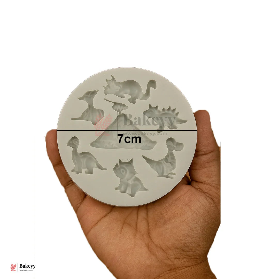 553 | Jurassic Theme Fondant Mould | 7cm