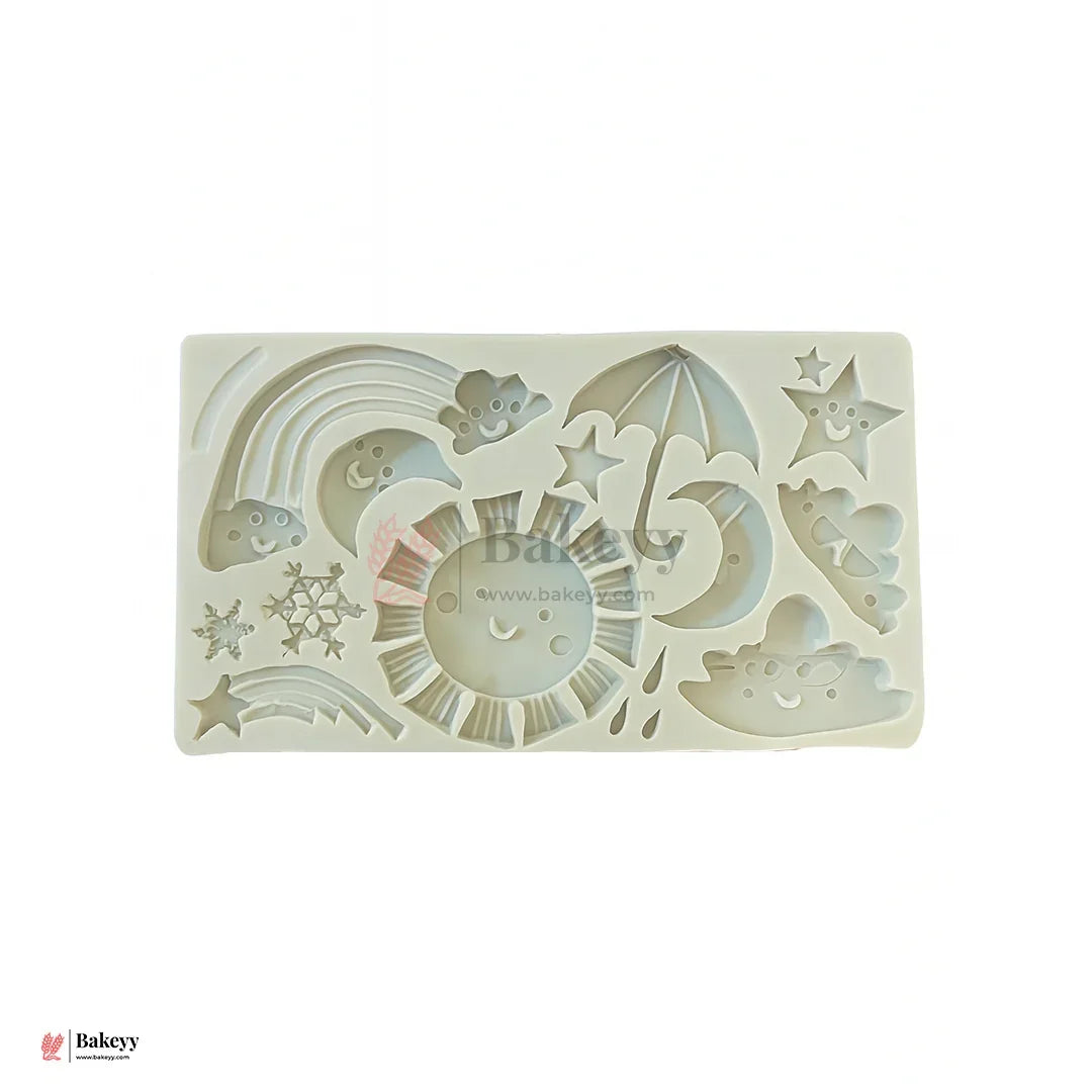 143 | Weather Theme Silicone Fondant Mould |20x11 cm - Bakeyy.com - India - 143 | Weather Theme Silicone Fondant Mould |20x11 cm - Default Title