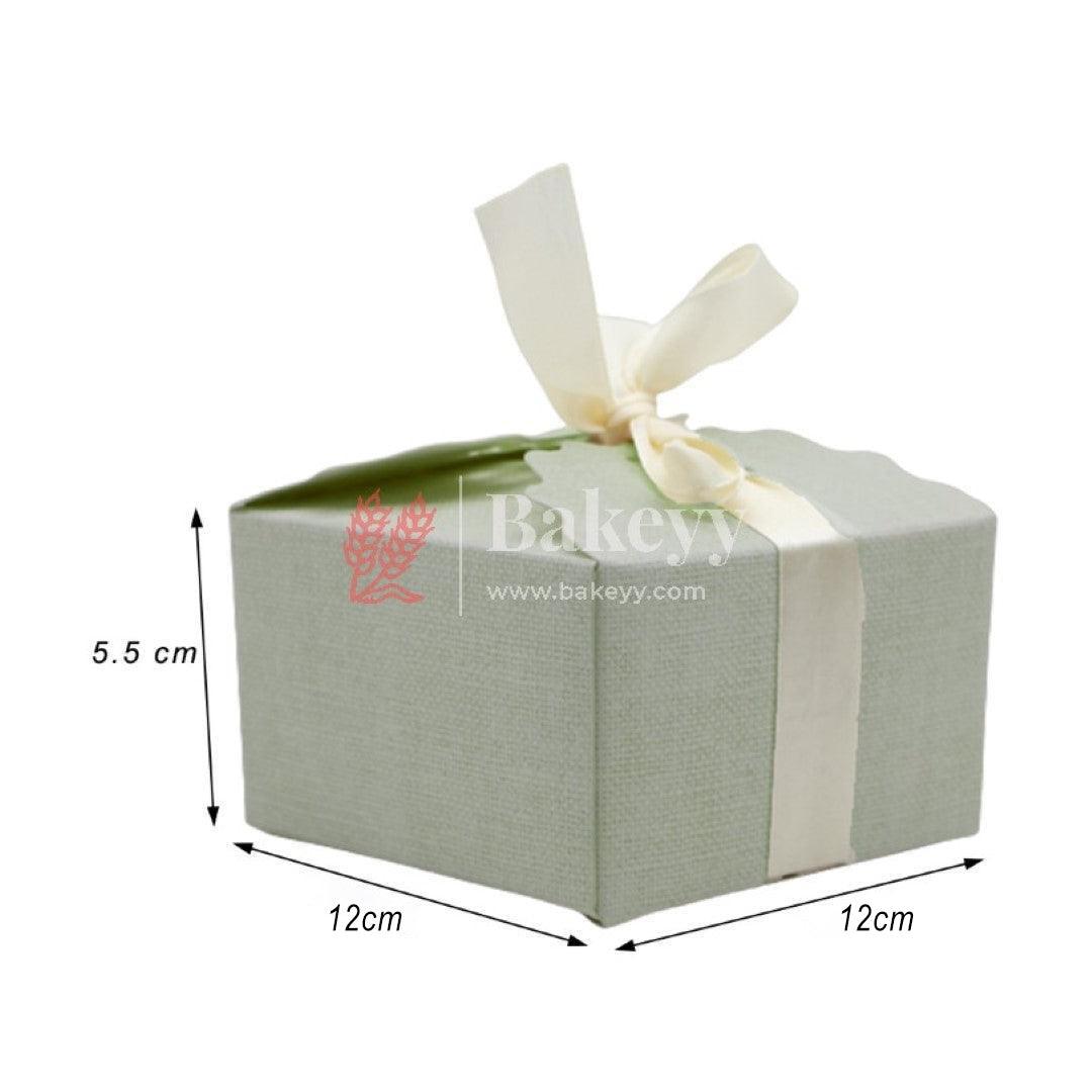 12cm | Grey Gift Box for Presents, 10 Pack Large Empty Kraft Gift Boxes with Ribbon For Packaging Candy, Cookie, Chocolate | Pack of 10 - Bakeyy.com - India - 12cm | Grey Gift Box for Presents, 10 Pack Large Empty Kraft Gift Boxes with Ribbon For Packaging Candy, Cookie, Chocolate | Pack of 10 - Default Title
