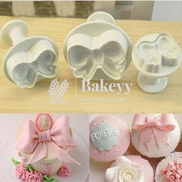 Multiple Bow Fondant Plunger Cutter | 3 pc set - Bakeyy.com - India - Multiple Bow Fondant Plunger Cutter | 3 pc set - Default Title