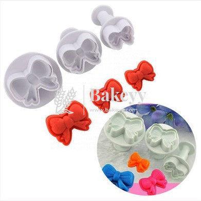 Multiple Bow Fondant Plunger Cutter | 3 pc set - Bakeyy.com - India - Multiple Bow Fondant Plunger Cutter | 3 pc set - Default Title
