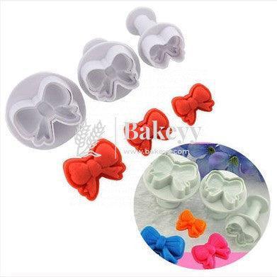 Multiple Bow Fondant Plunger Cutter | 3 pc set - Bakeyy.com - India - Multiple Bow Fondant Plunger Cutter | 3 pc set - Default Title