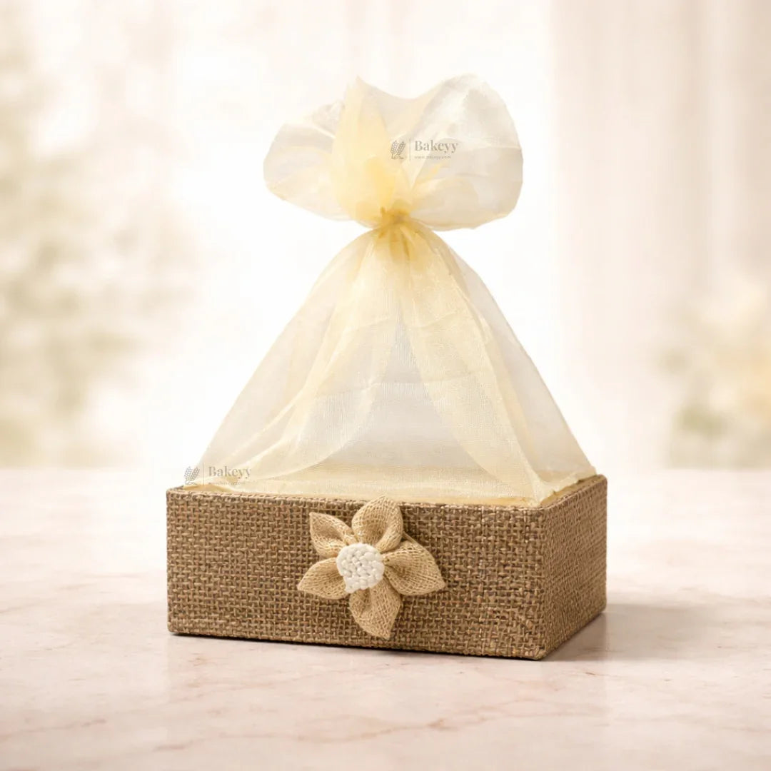 Brown Net Hamper Basket | Perfect for Gifting | Pack of 1