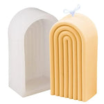 onnpnn-geometric-rainbow-candle-moldor-cake-mould-fondant-decorating-cake-bakeyy-com - Bakeyy.com
