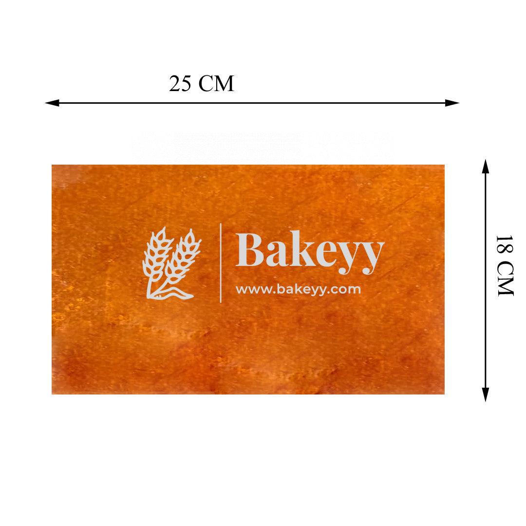 Orange Chocolate Wrapping Paper - Aluminium Embossed Foil | 7x10" Size | Pack of 200 - Bakeyy.com - India - Orange Chocolate Wrapping Paper - Aluminium Embossed Foil | 7x10" Size | Pack of 200 - Default Title