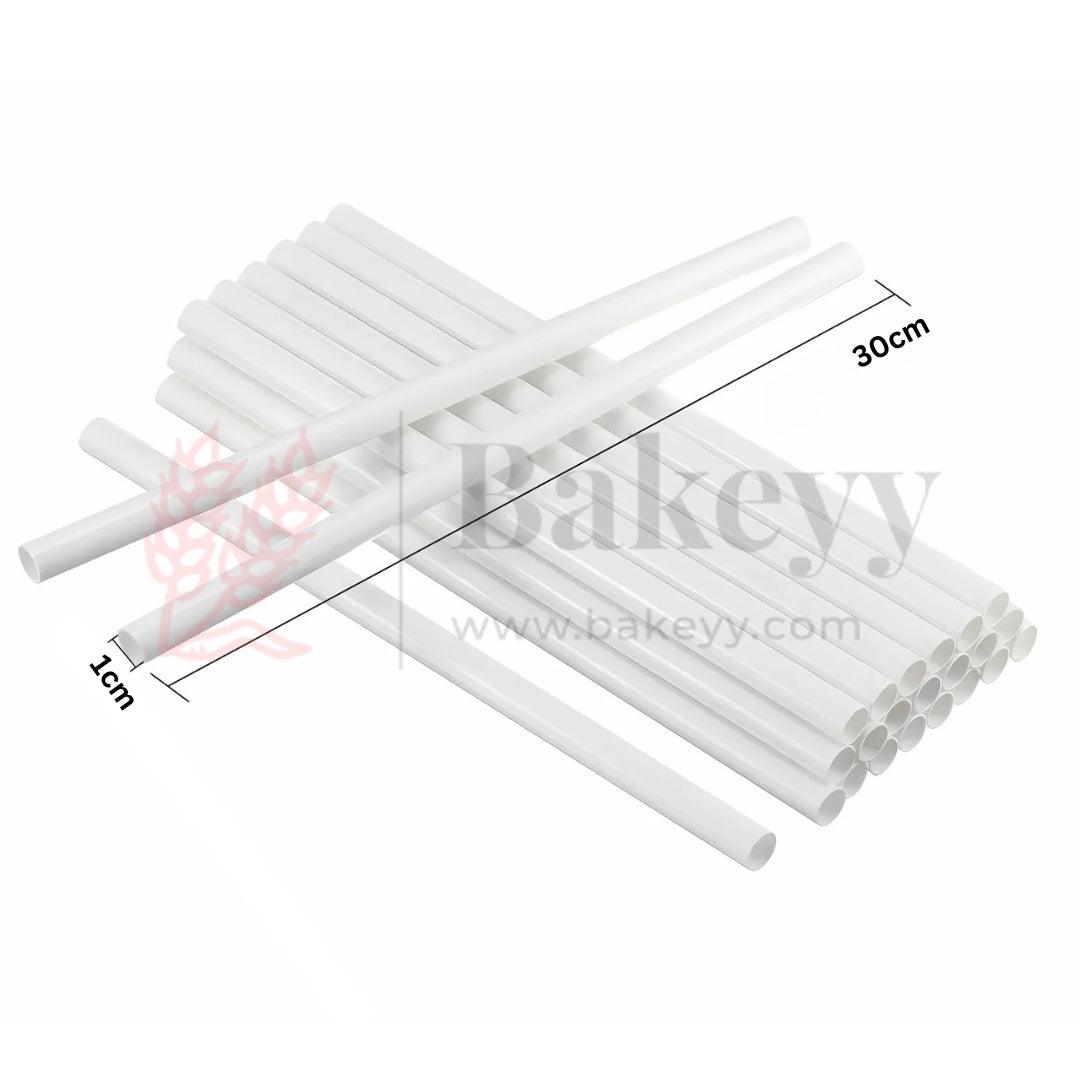 30cmx1cm| Plastic Dowel Rods for Tiered Cake Construction | Pack of 8 - Bakeyy.com - India - 30cmx1cm| Plastic Dowel Rods for Tiered Cake Construction | Pack of 8 - Default Title