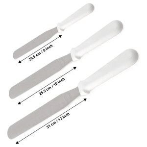 Industrial Quality Stainless Steel White Handle Heavy Flat Pallet Knife | 1 Piece