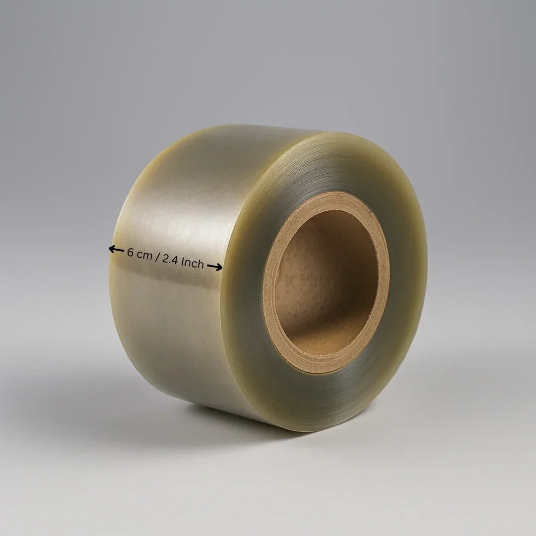 Transparent Pastry Collar | Acetate Cake Liner Roll | 2.4 Inch Wide | Pack of 1 - Bakeyy.com - India - Transparent Pastry Collar | Acetate Cake Liner Roll | 2.4 Inch Wide | Pack of 1 - Default Title 650.00