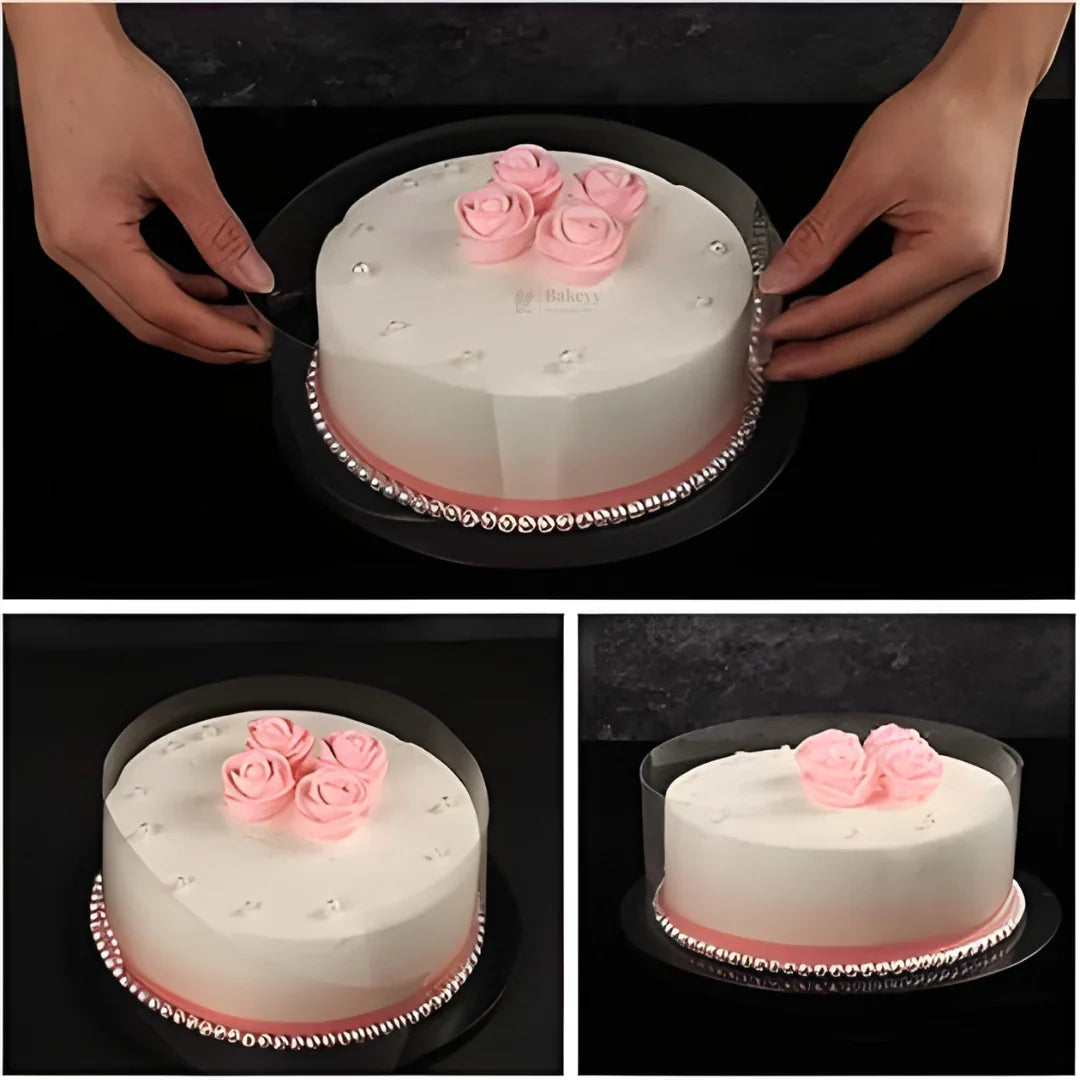 Transparent Pastry Collar | Acetate Cake Liner Roll | 2.4 Inch Wide | Pack of 1 - Bakeyy.com - India - Transparent Pastry Collar | Acetate Cake Liner Roll | 2.4 Inch Wide | Pack of 1 - Default Title 650.00