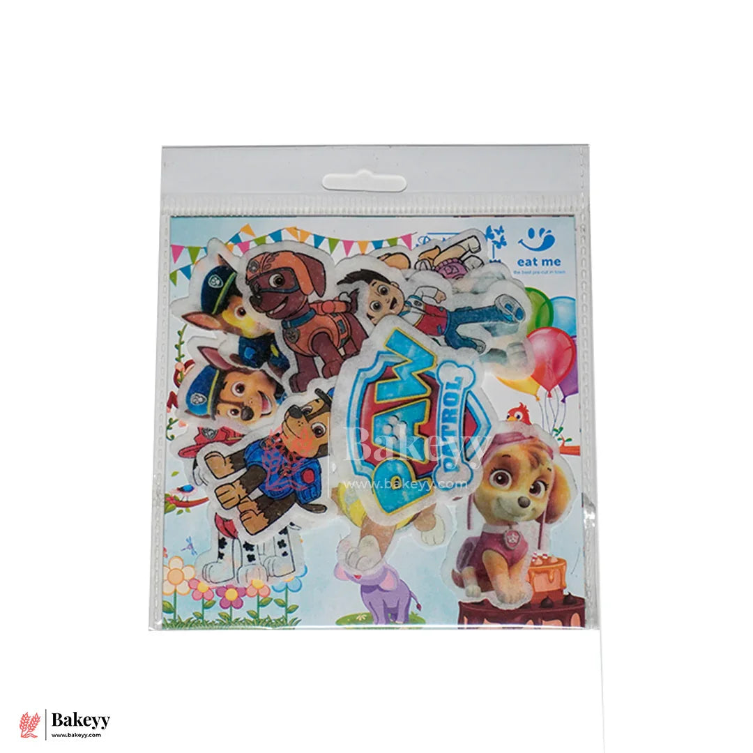 Pre-Cut | Edible Wafer | Paw Patrol Theme| Pack Of 10
