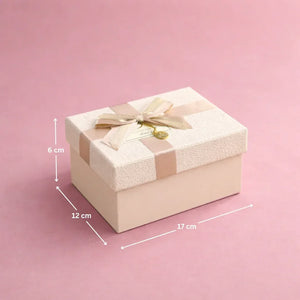 peachTexturedLuxuryGiftBoxPremiumRigidHamperGiftBoxwithLid_Ribbon3SizesAvailablepackof1_8 - Bakeyy.com