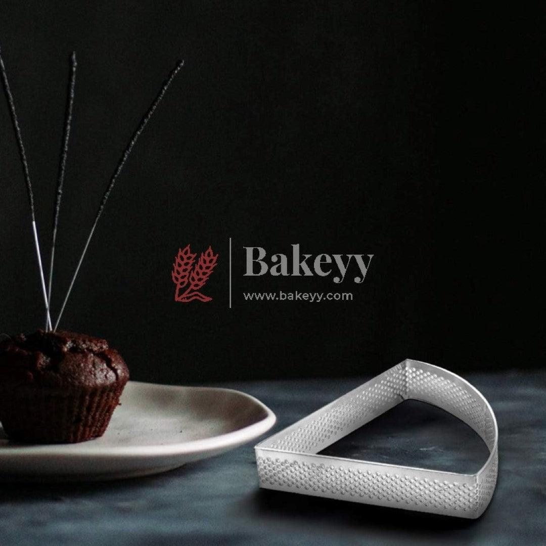 Perforated Round Tart Ring | Triangle | Set of 3 - Bakeyy.com - India - Perforated Round Tart Ring | Triangle | Set of 3 - Default Title