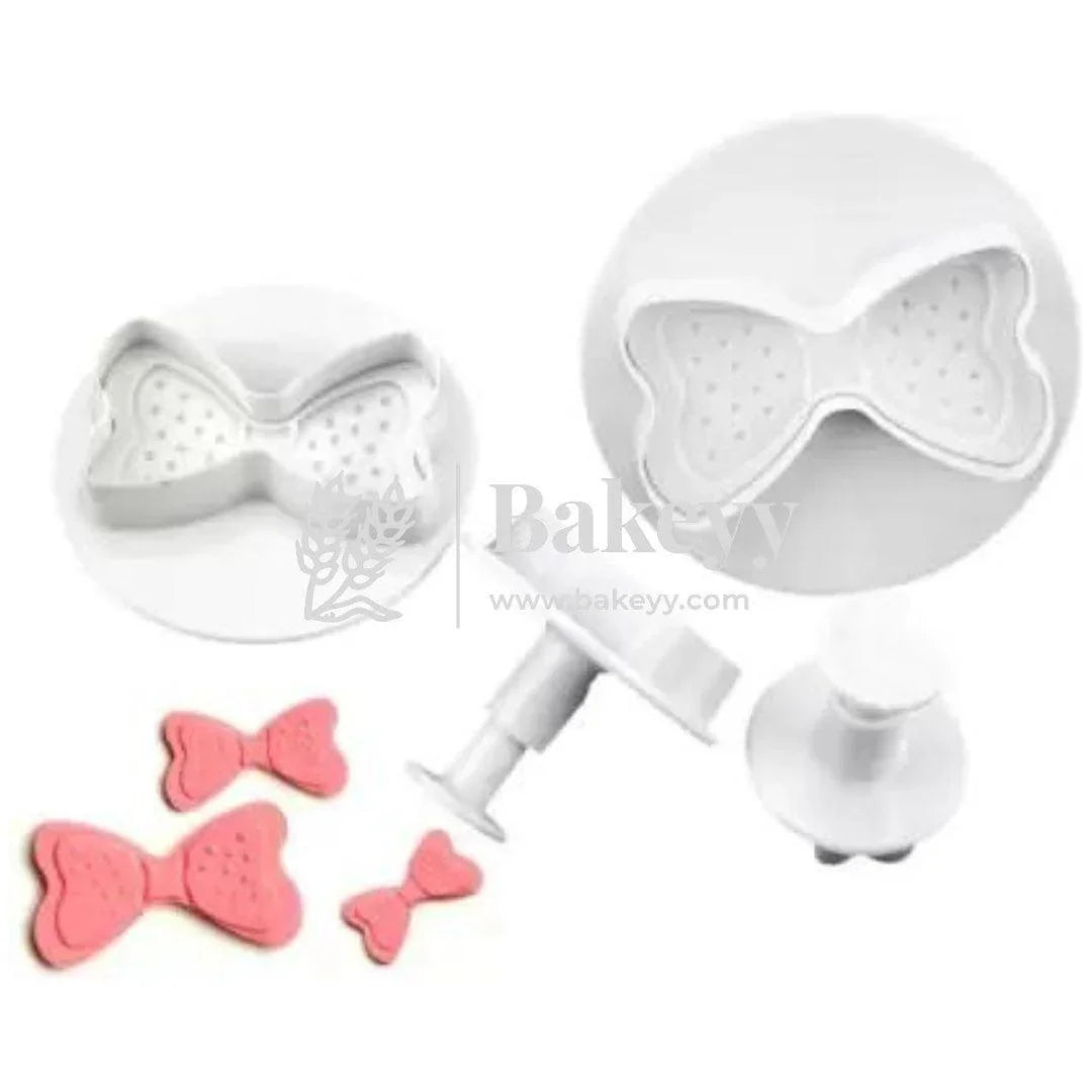 Plunger Cutters,Bow | Plastic Cutter | 4 Pcs | - Bakeyy.com - India - Plunger Cutters,Bow | Plastic Cutter | 4 Pcs | - Default Title